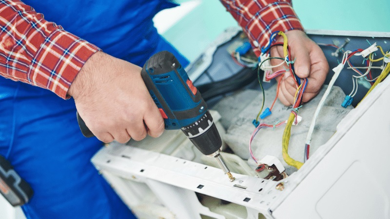 Ataşehir Amana Amana çamaşır makinesi kart tamiri – Su almama arızası orijinal parça ile giderildi. - Teknik servis örneği